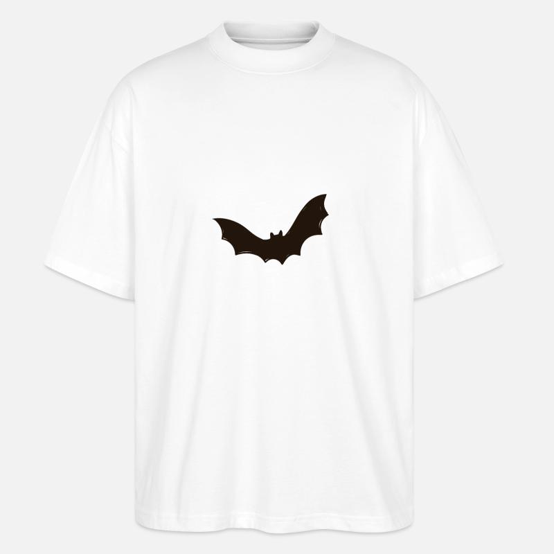 Fledermaus, Halloween, Robin, Grusel - Stanley/Stella Oversized Unisex Bio T-Shirt Blaster 2.0 - Weiß
