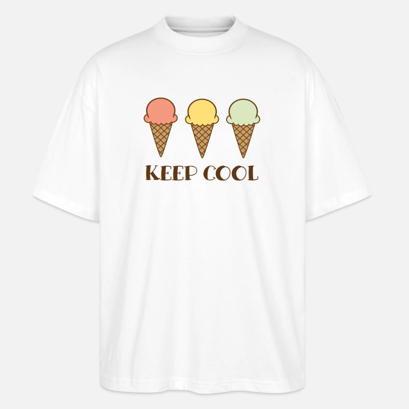 Keep cool - Stanley/Stella Oversized Unisex Bio T-Shirt Blaster 2.0 - Weiß