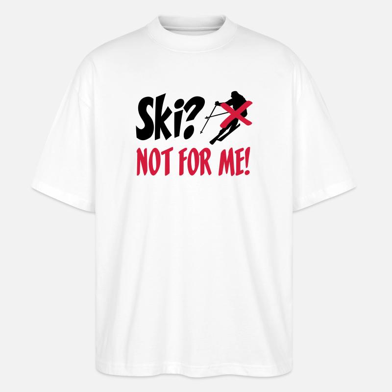 I hate Ski - T-shirt bio Blaster 2.0 coupe oversize Stanley/Stella Unisexe - blanc