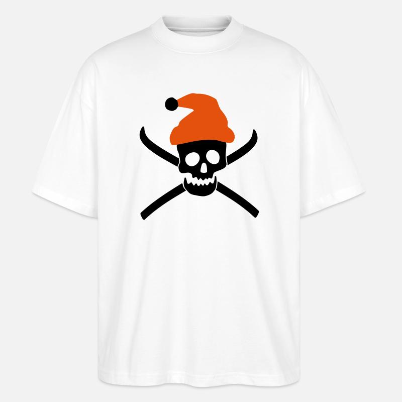 Ski - Stanley/Stella Oversized Unisex Bio T-Shirt Blaster 2.0 - Weiß