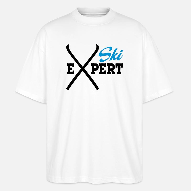 Ski - T-shirt bio Blaster 2.0 coupe oversize Stanley/Stella Unisexe - blanc