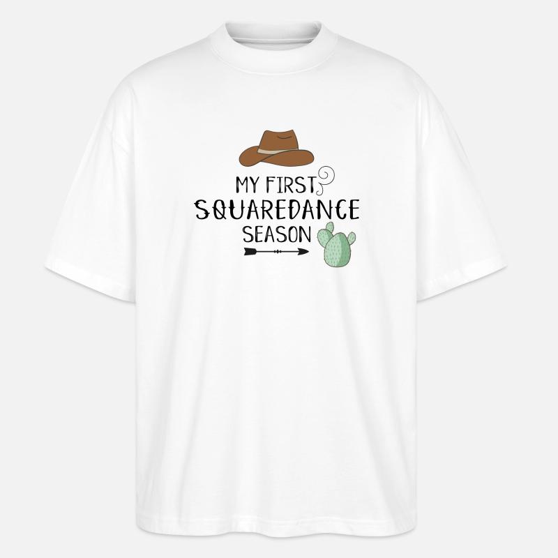 Square Dance - Stanley/Stella Oversized Unisex Bio T-Shirt Blaster 2.0 - Weiß
