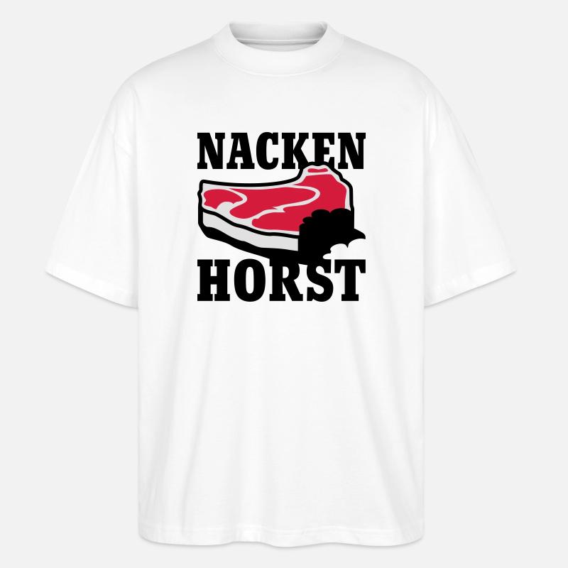 Nacken Horst - Stanley/Stella Oversized Unisex Bio T-Shirt Blaster 2.0 - Weiß
