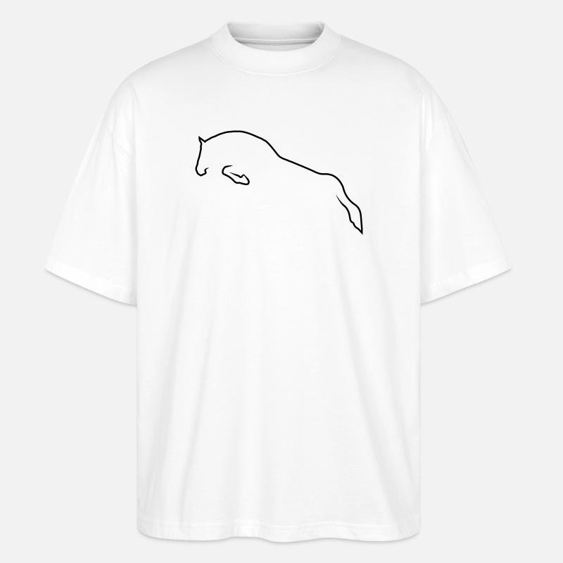 Springpferd - Stanley/Stella Oversized Unisex Bio T-Shirt Blaster 2.0 - Weiß