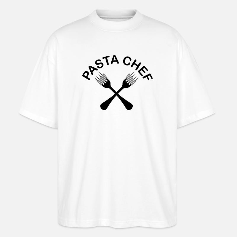 Pasta - Stanley/Stella Oversized Unisex Bio T-Shirt Blaster 2.0 - Weiß
