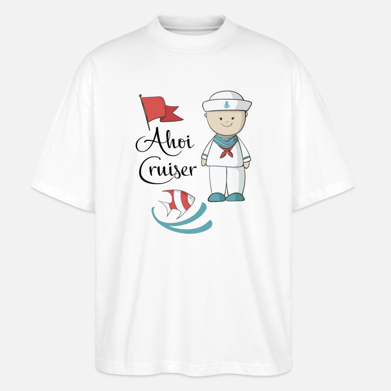 Maritim - Stanley/Stella Oversized Unisex Bio T-Shirt Blaster 2.0 - Weiß