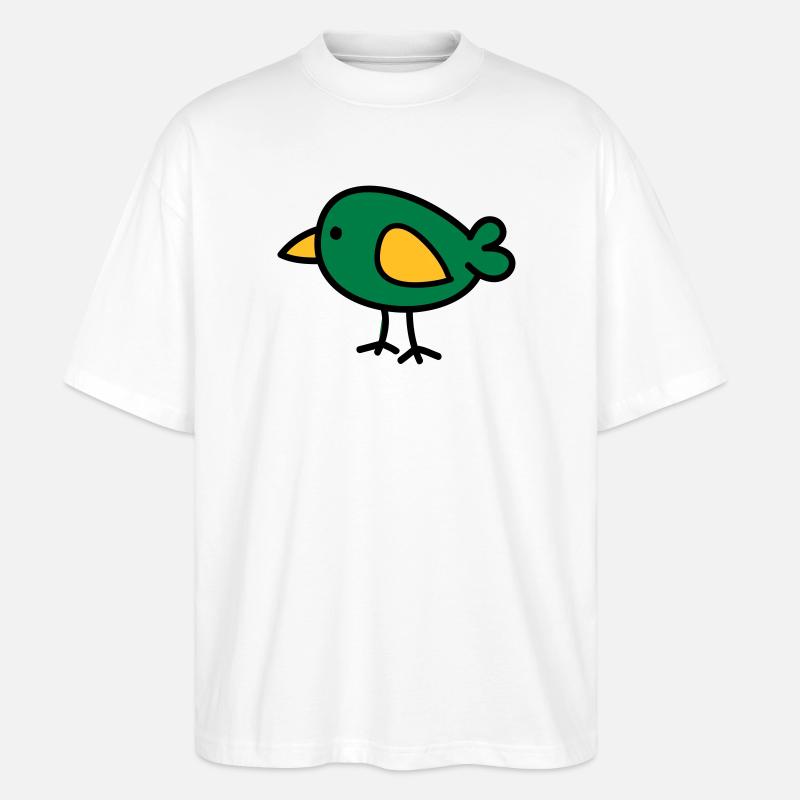 2541614 15425930 vogel - Stanley/Stella Oversized Unisex Bio T-Shirt Blaster 2.0 - Weiß