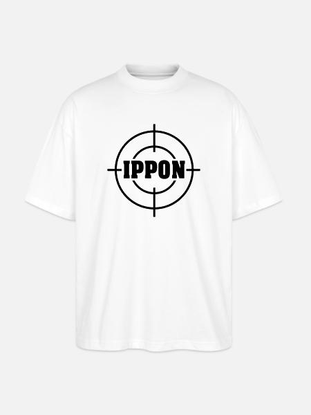 Target Ippon Judo Vektor - Stanley/Stella Oversized Unisex Bio T-Shirt Blaster 2.0 - Weiß