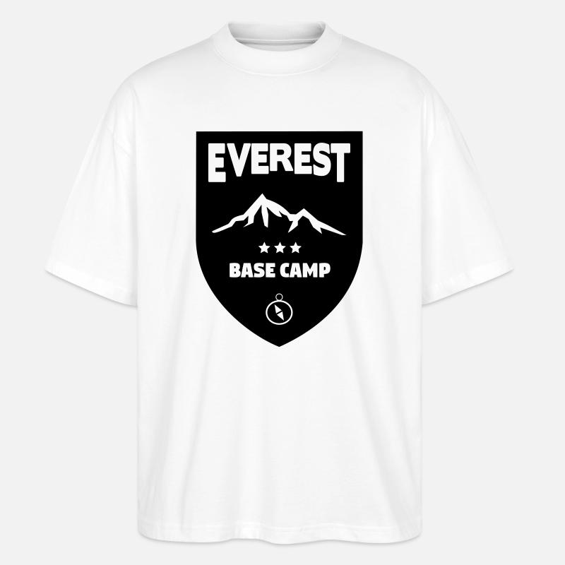 Mount Everest Basecamp - Stanley/Stella Oversized Unisex Bio T-Shirt Blaster 2.0 - Weiß