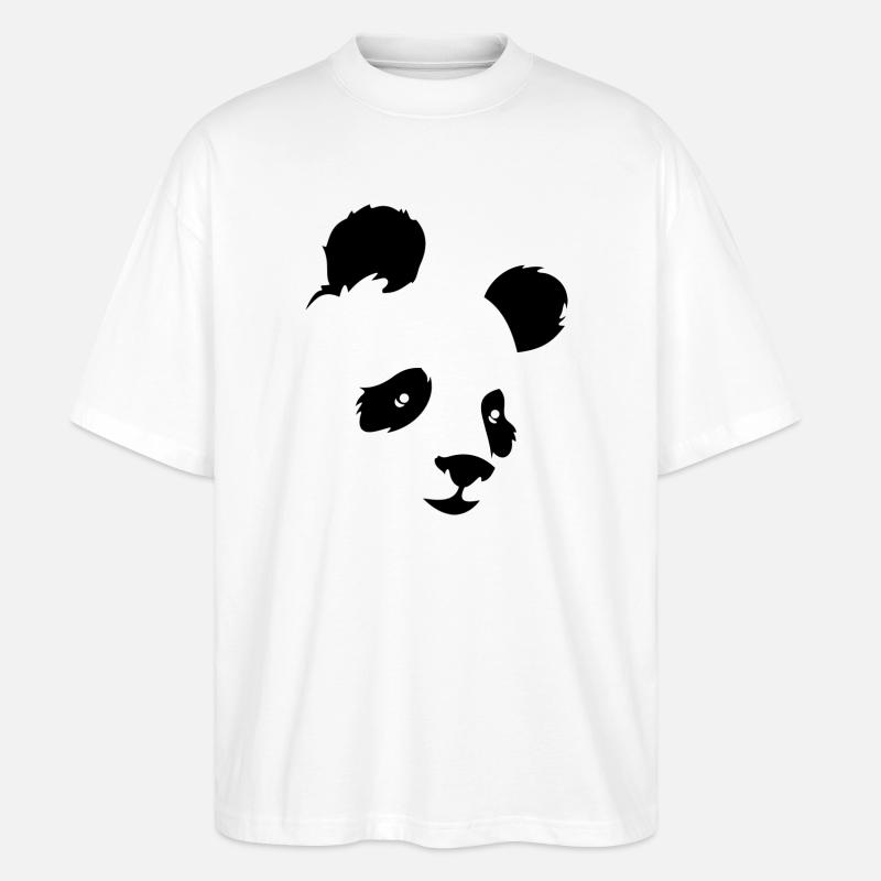 Panda - Stanley/Stella Oversized Unisex Bio T-Shirt Blaster 2.0 - Weiß