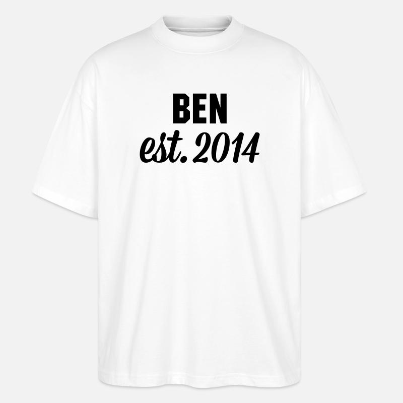 Ben est 2014 - Stanley/Stella Oversized Unisex Bio T-Shirt Blaster 2.0 - Weiß