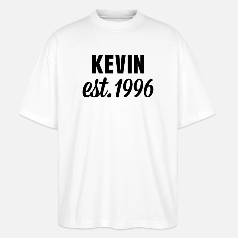 Kevin est 1996 - Stanley/Stella Oversized Unisex Bio T-Shirt Blaster 2.0 - Weiß
