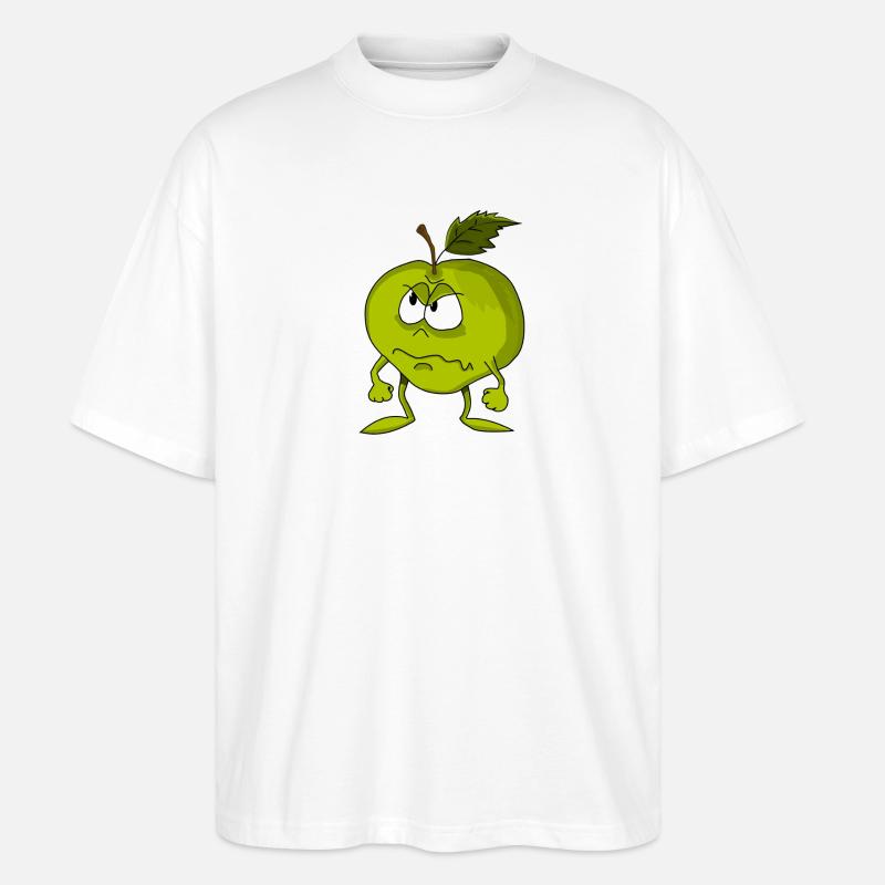 Apfel - Stanley/Stella Oversized Unisex Bio T-Shirt Blaster 2.0 - Weiß