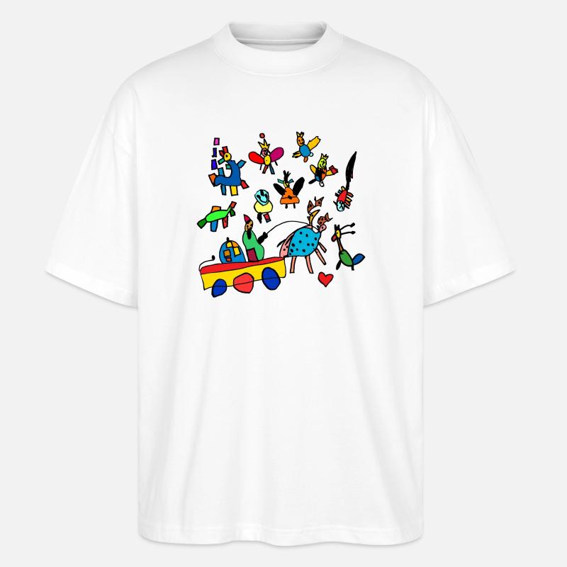 kidsworld - Stanley/Stella Oversized Unisex Bio T-Shirt Blaster 2.0 - Weiß