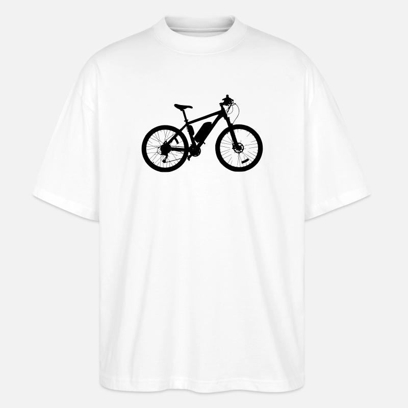 E-Bike - Stanley/Stella Oversized Unisex Bio T-Shirt Blaster 2.0 - Weiß
