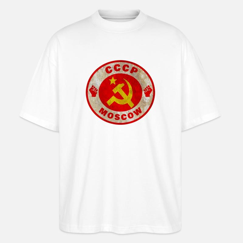 Soviet Union / Gift / Gift Idea - Stanley/Stella Oversized Unisex Organic T-shirt Blaster 2.0 - white