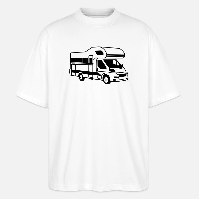 Wohnmobil - Stanley/Stella Oversized Unisex Bio T-Shirt Blaster 2.0 - Weiß