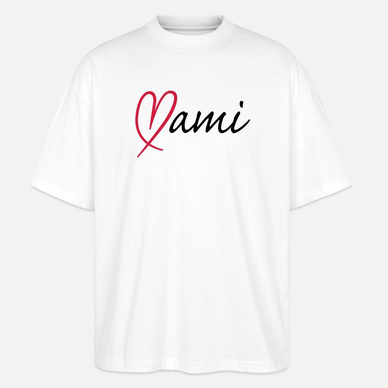 Mami Herz - Stanley/Stella Oversized Unisex Bio T-Shirt Blaster 2.0 - Weiß