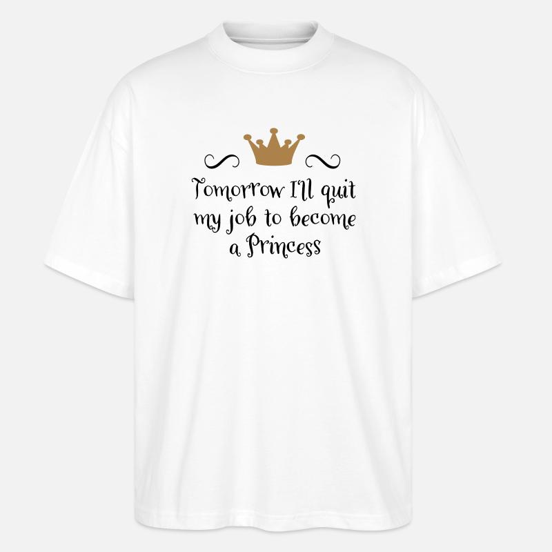 Princess - Stanley/Stella Oversized Unisex Organic T-shirt Blaster 2.0 - white