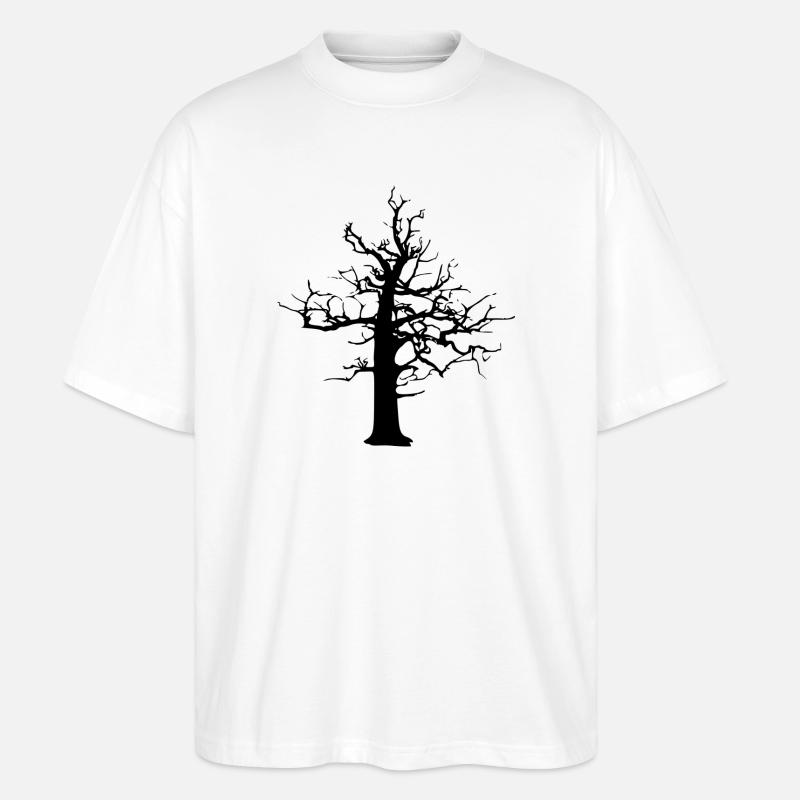 Wald-Rückfall - Stanley/Stella Oversized Unisex Bio T-Shirt Blaster 2.0 - Weiß