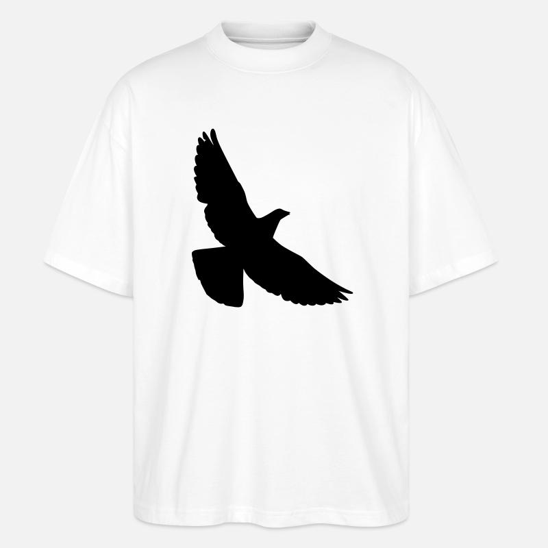 Taube - Stanley/Stella Oversized Unisex Bio T-Shirt Blaster 2.0 - Weiß