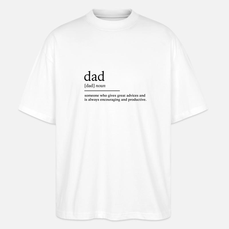 Vater - Stanley/Stella Oversized Unisex Bio T-Shirt Blaster 2.0 - Weiß