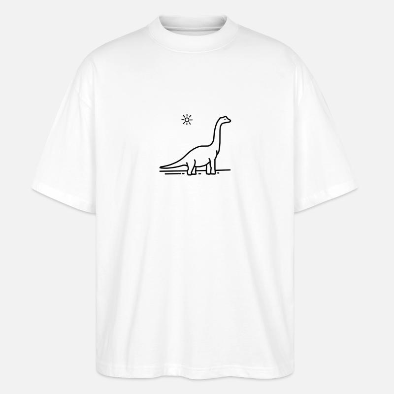 Dinosaurier - Stanley/Stella Oversized Unisex Bio T-Shirt Blaster 2.0 - Weiß