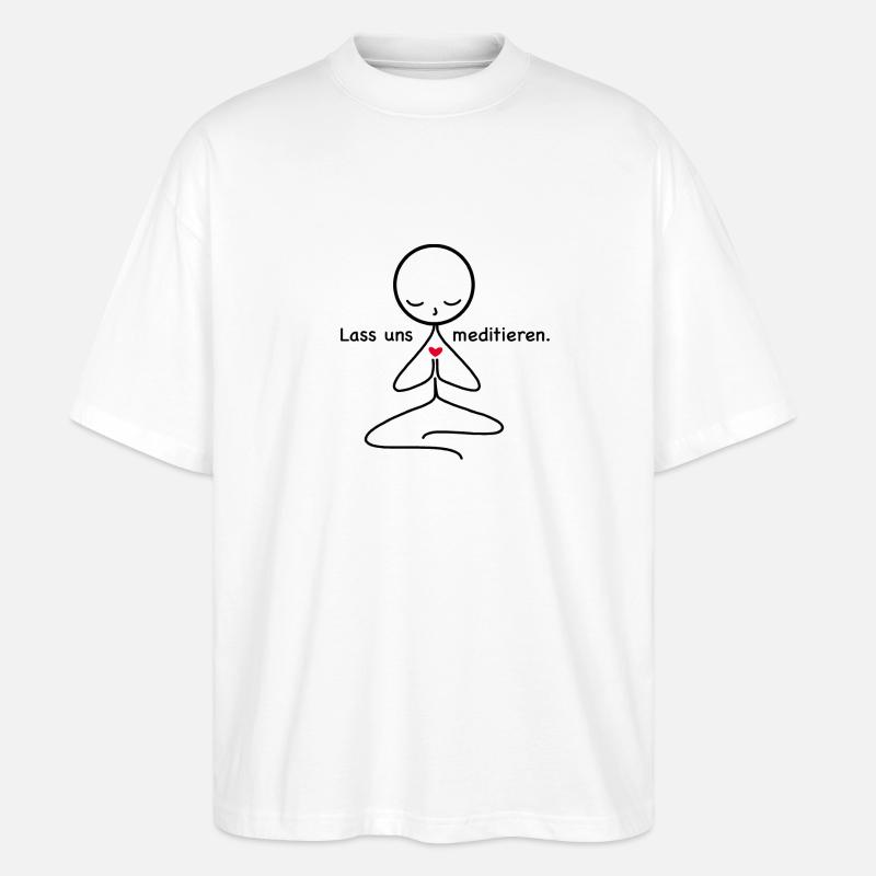 Meditation - Stanley/Stella Oversized Unisex Bio T-Shirt Blaster 2.0 - Weiß