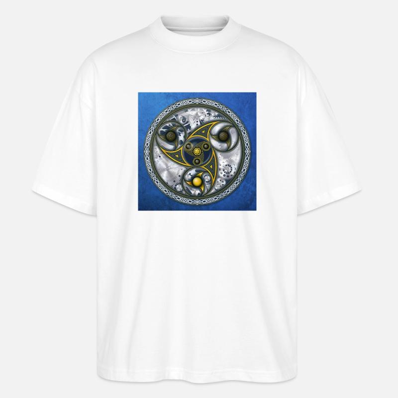 Machine de voyage de conscience - T-shirt bio Blaster 2.0 coupe oversize Stanley/Stella Unisexe - blanc