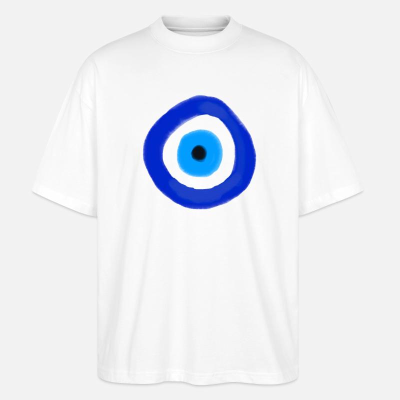 Blue Orbit Eye Abstract - Stanley/Stella Oversized Unisex Bio T-Shirt Blaster 2.0 - Weiß