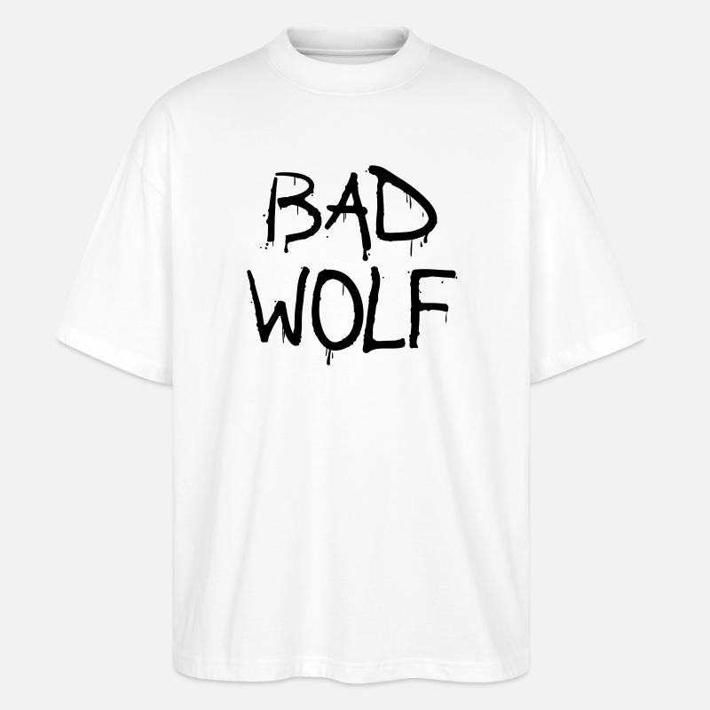 bad wolf - Stanley/Stella Oversized Unisex Bio T-Shirt Blaster 2.0 - Weiß