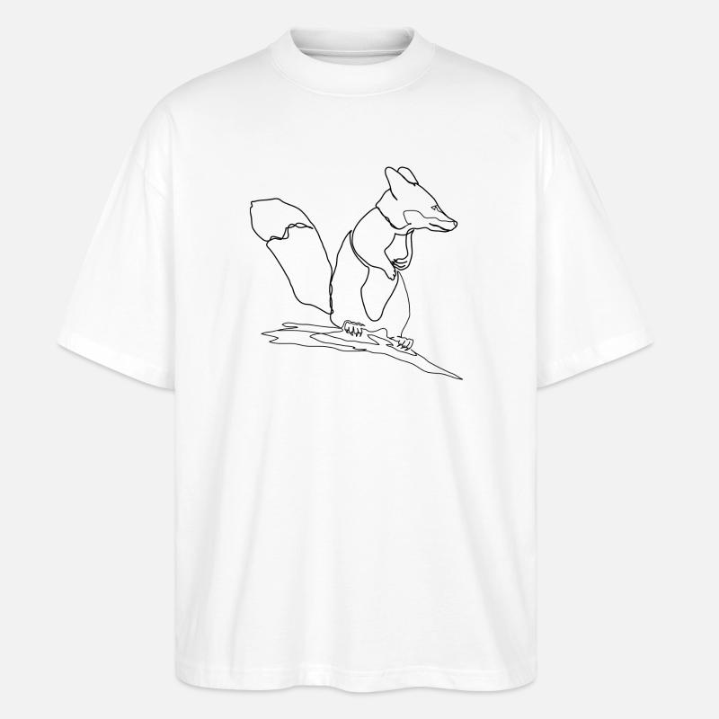 Fox Squirrel Squirrel Fox - T-shirt bio Blaster 2.0 coupe oversize Stanley/Stella Unisexe - blanc