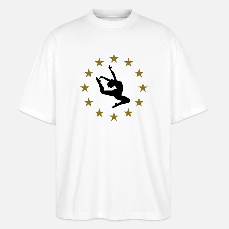 Springen & Sternen - Stanley/Stella Oversized Unisex Bio T-Shirt Blaster 2.0 - Weiß