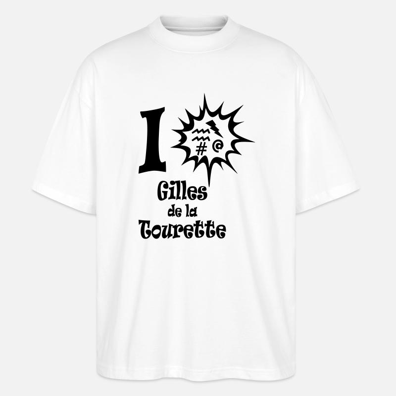 tourett - Stanley/Stella Oversized Unisex Bio T-Shirt Blaster 2.0 - Weiß
