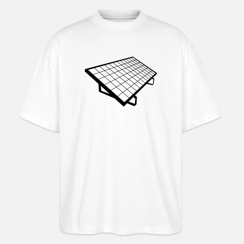 solar panel Solar System - Stanley/Stella Oversized Unisex Organic T-shirt Blaster 2.0 - white