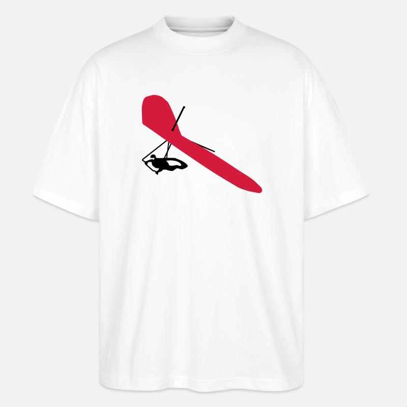 Drachenflieger - Stanley/Stella Oversized Unisex Bio T-Shirt Blaster 2.0 - Weiß