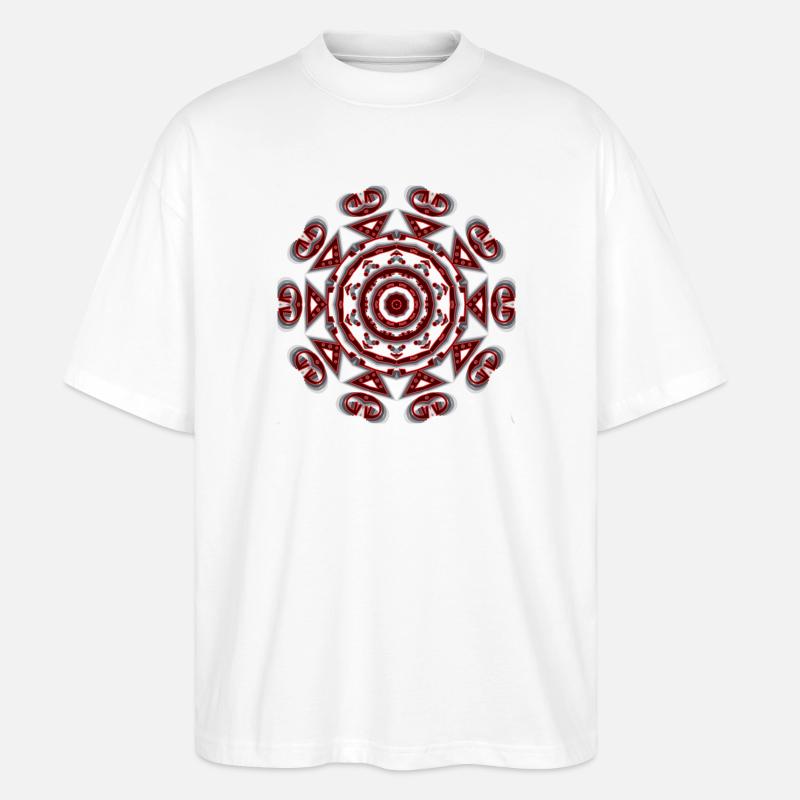 abstrait - T-shirt bio Blaster 2.0 coupe oversize Stanley/Stella Unisexe - blanc