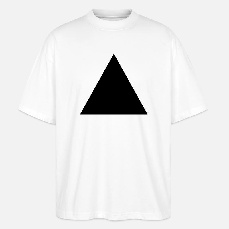 hipster dreieck form - Stanley/Stella Oversized Unisex Bio T-Shirt Blaster 2.0 - Weiß