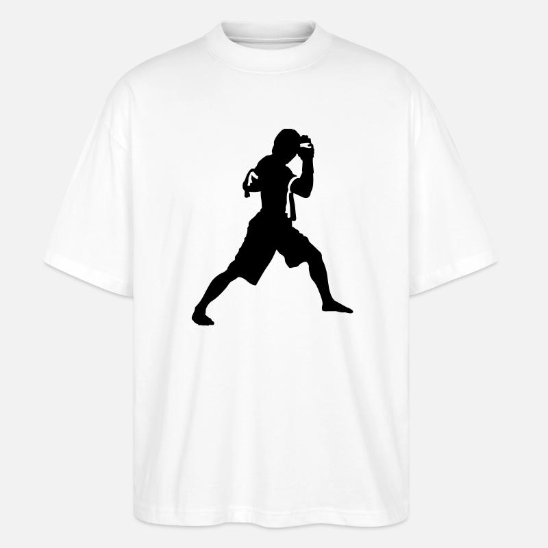 kickboxing - Stanley/Stella Oversized Unisex Bio T-Shirt Blaster 2.0 - Weiß