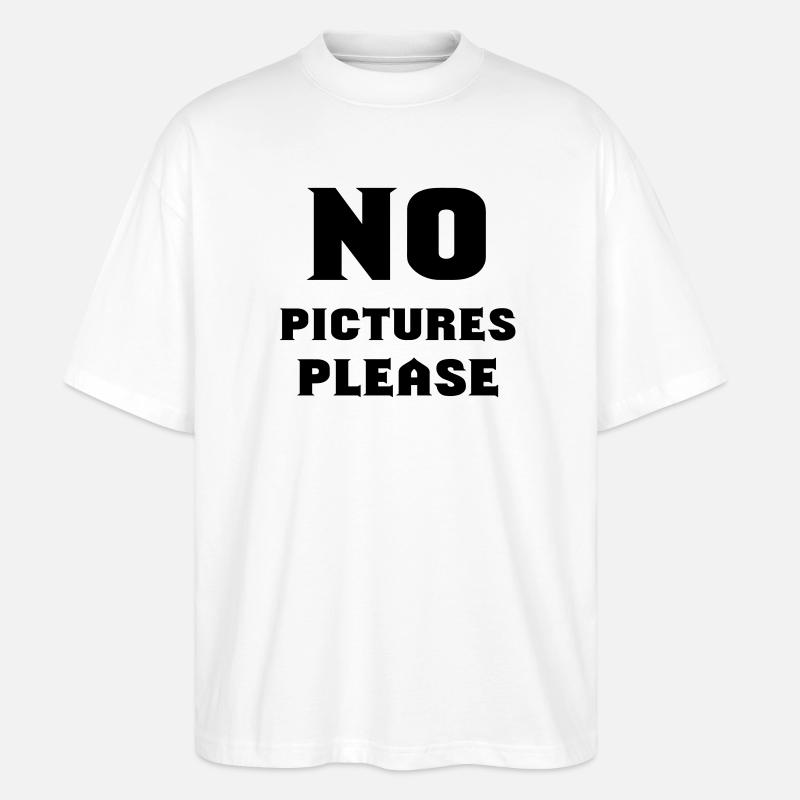 no pictures please - Stanley/Stella Oversized Unisex Bio T-Shirt Blaster 2.0 - Weiß