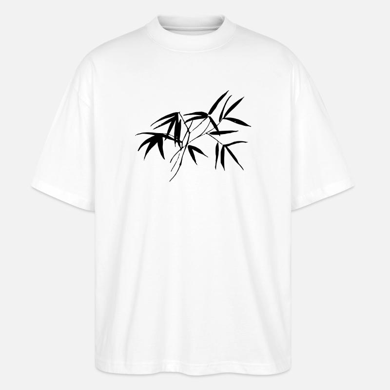 bambou - T-shirt bio Blaster 2.0 coupe oversize Stanley/Stella Unisexe - blanc
