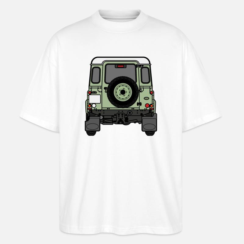 Verteidiger - Hinten - Stanley/Stella Oversized Unisex Bio T-Shirt Blaster 2.0 - Weiß