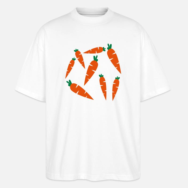 carrots - Stanley/Stella Oversized Unisex Bio T-Shirt Blaster 2.0 - Weiß