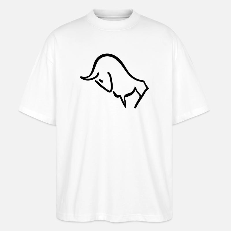 stier - Stanley/Stella Oversized Unisex Bio T-Shirt Blaster 2.0 - Weiß