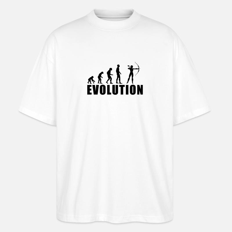 EVOLUTION BOGENSCHIESSEN Geschenk - T-shirt bio Blaster 2.0 coupe oversize Stanley/Stella Unisexe - blanc