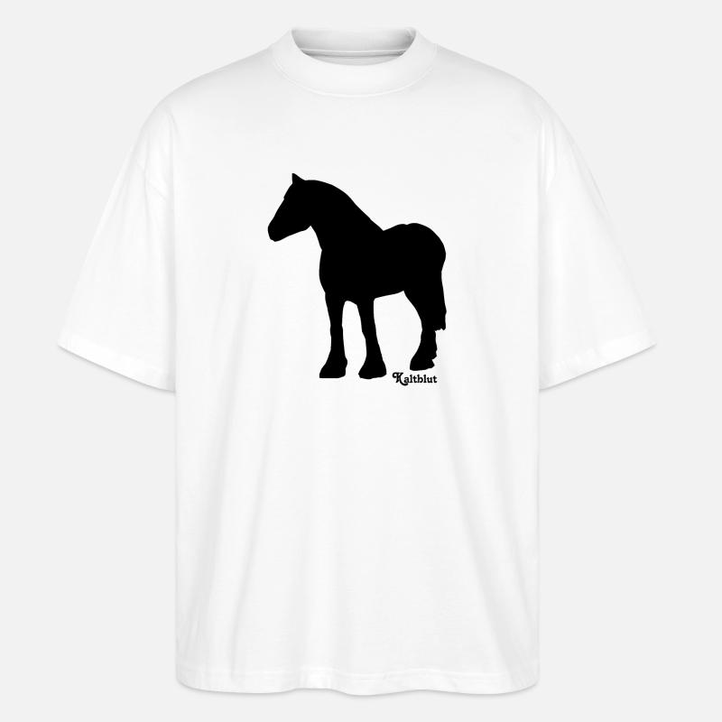 rappe-kaltblut - Stanley/Stella Oversized Unisex Bio T-Shirt Blaster 2.0 - Weiß