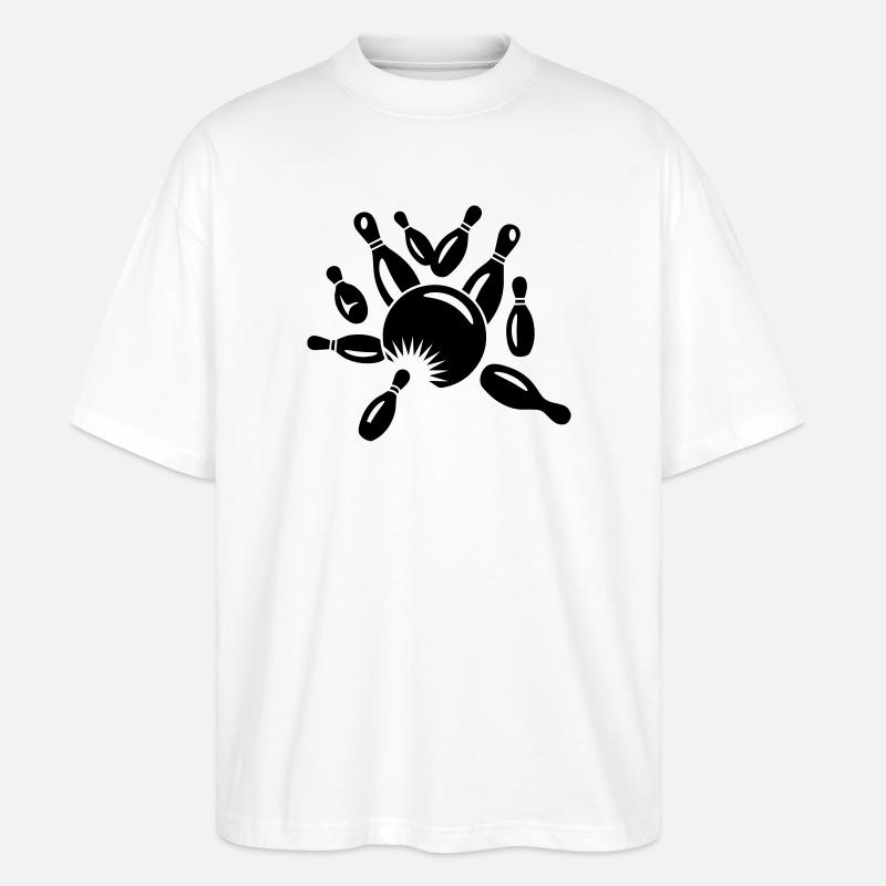 Kegel und Kugel - Stanley/Stella Oversized Unisex Bio T-Shirt Blaster 2.0 - Weiß