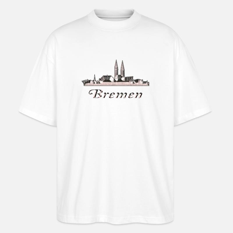 Bremen - Stanley/Stella Oversized Unisex Bio T-Shirt Blaster 2.0 - Weiß