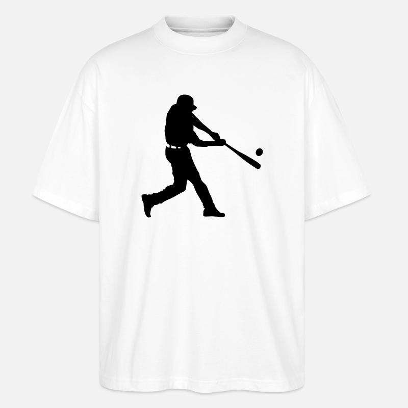 Baseball - Stanley/Stella Oversized Unisex Bio T-Shirt Blaster 2.0 - Weiß