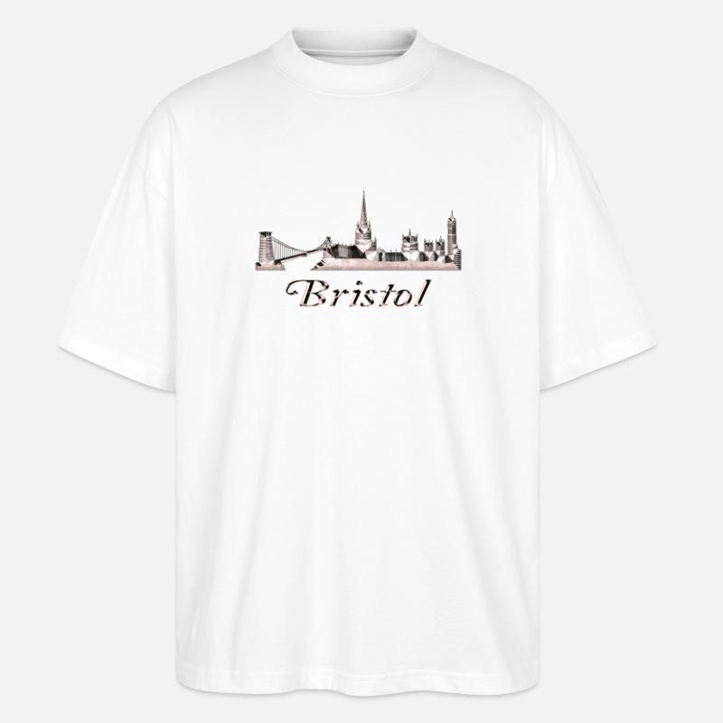 Bristol - Stanley/Stella Oversized Unisex Bio T-Shirt Blaster 2.0 - Weiß